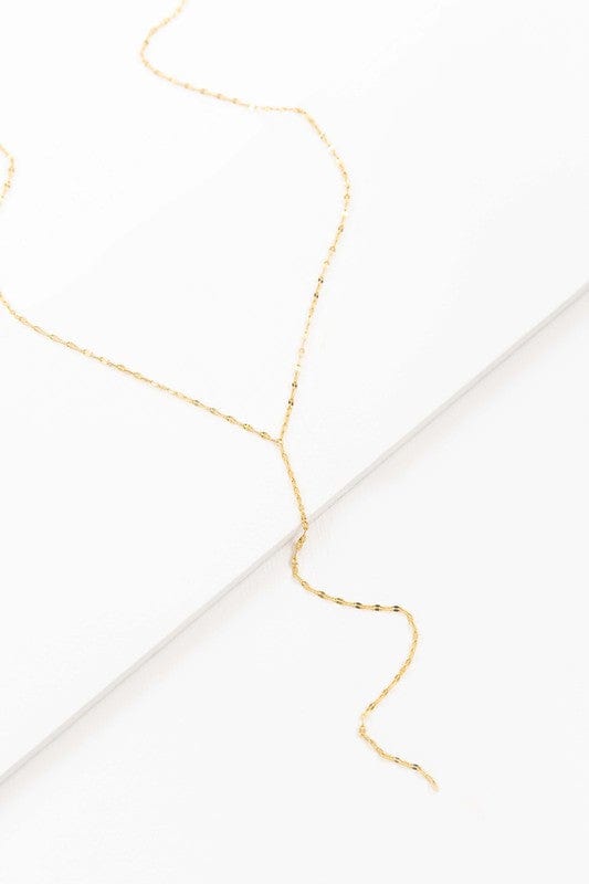 Lovoda Gold / OS Chain Lariat Necklace