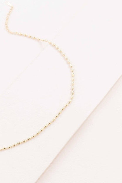 Lovoda Gold / OS Gold Beaded Chain Necklace