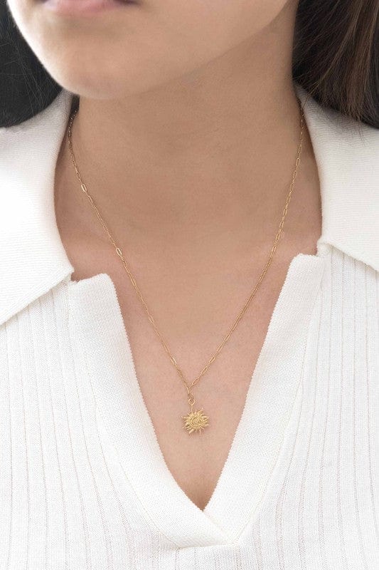 Lovoda Gold / OS Helio Charm Necklace