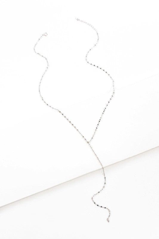 Lovoda Silver / OS Chain Lariat Necklace