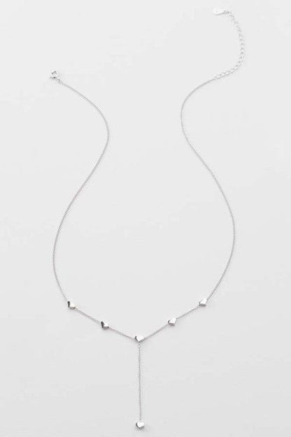 Lovoda Silver / OS Falling in Love Lariat Necklace