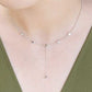 Lovoda Silver / OS Falling in Love Lariat Necklace