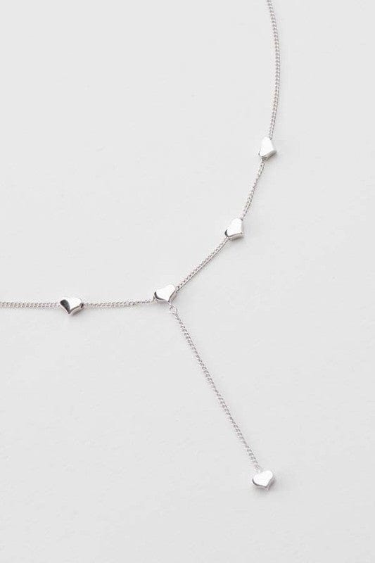 Lovoda Silver / OS Falling in Love Lariat Necklace